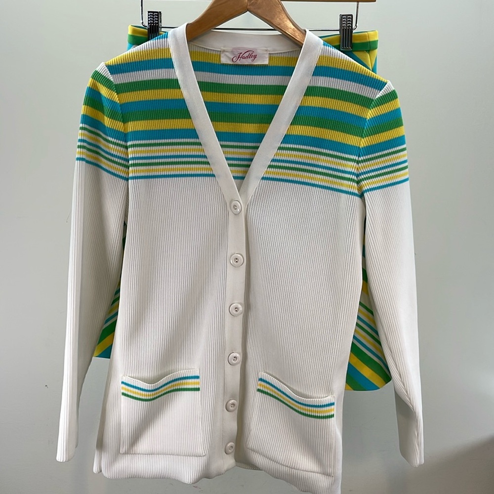 Vintage 70’s Hadley Skirt Set-Cardigan